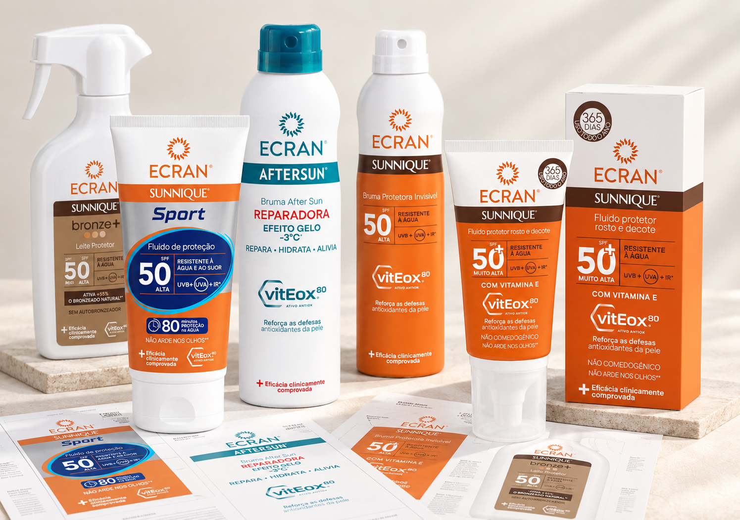 Ecran · Gama solar multilingüe
